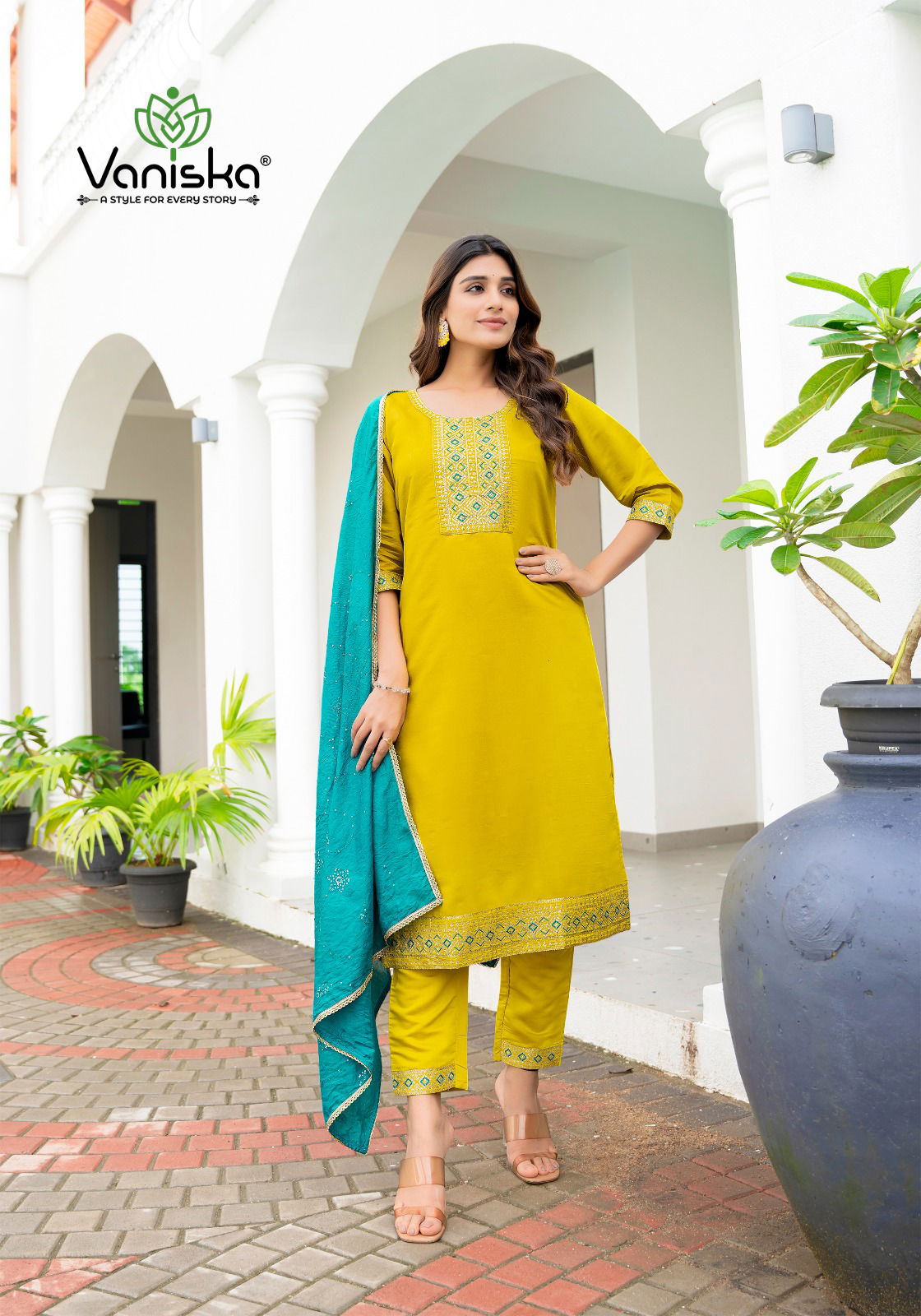 Fiza Vol 2 By Vaniska Roman Silk Kurti With Bottom Dupatta Wholesale Price In Surat
